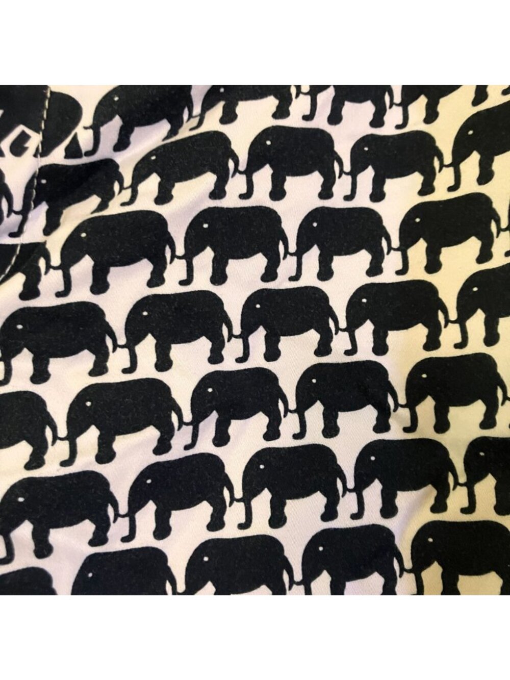 Banana Republic Womens Milly Collection Elephant Shorts Sz 10 White Black SP EXC - Picture 4 of 12